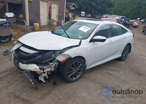 2020 Honda Civic Ex z USA, uszkodzony, nr VIN 19XFC1F34LE019431